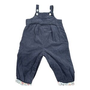 Tahari Dark Blue Kids‎ Overalls with bottom floral detail size 6-9 months